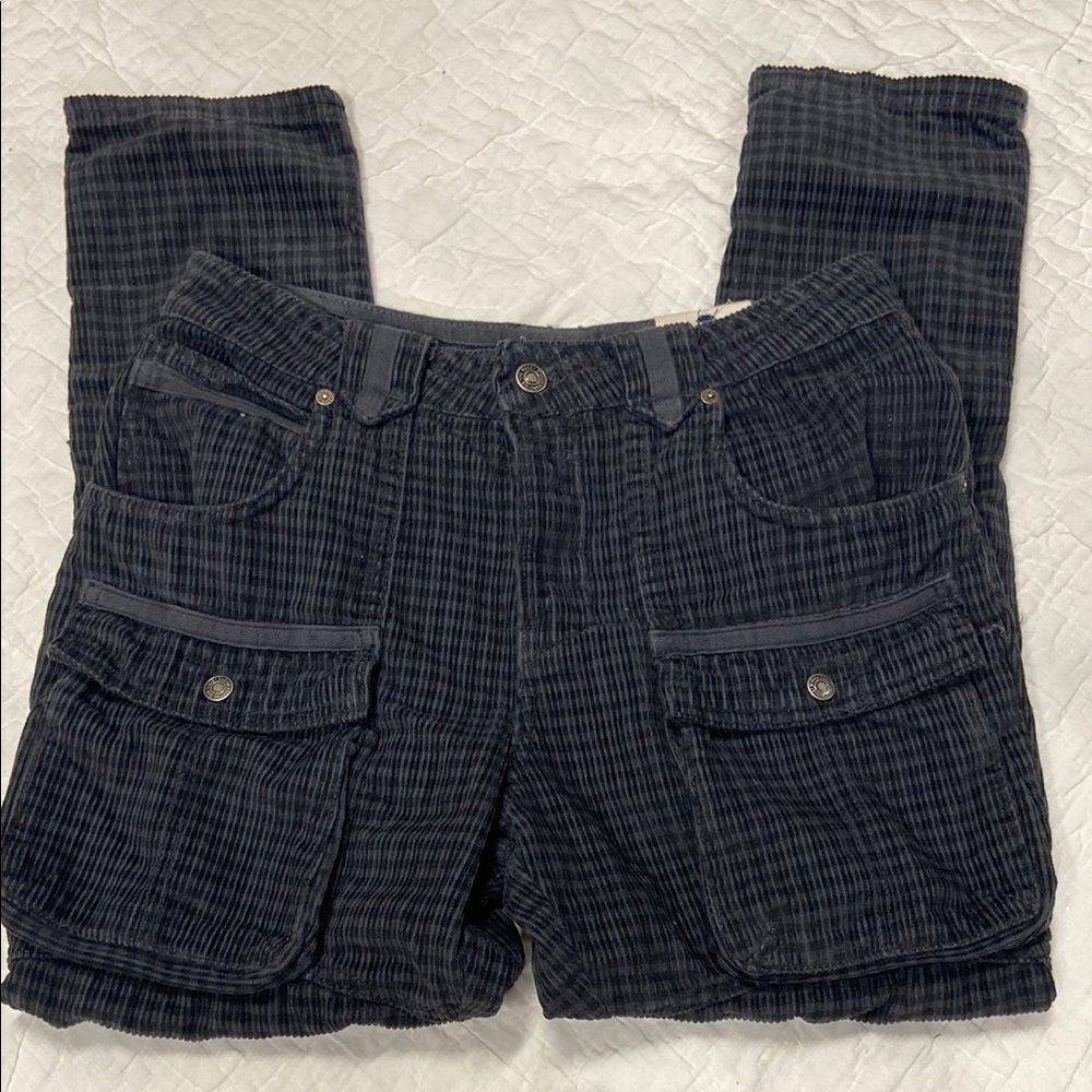 We The Free The London Calling Low Rise Tapered Leg Corduroy Plaid Pants sz26 - Picture 2 of 14